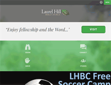 Tablet Screenshot of laurelhillbiblechurch.org